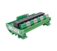 GAEYAELE Módulo de relé de interfaz de 8 canales 24VACDC Montaje en panel de riel DIN para placa PLC de automatización (FY-T738-24VACDC)