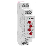 GAEYAELE Relé de control de voltaje trifásico Falla de fase de secuencia de fase sobre protección de subtensión de voltaje AC127V-265V 10A 1SPDT (GRV8-04,M265)