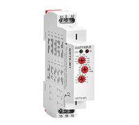 GAEYAELE Relé de tiempo multifunción 16A con 10 opciones de función Relé AC / DC12V-240V (GRT8-M1, AC / DC12V-240V)