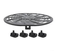 Gaf686 - Parrilla de freidora para Gaf698 Steel Crisper Gourmia 6 cuartos de galón, modelos de freidora de aire, bandeja de repuesto antiadherente de acero inoxidable con 4 parachoques de goma, apta