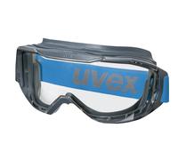 Uvex Gafas Megasónicas para gente que usa gafas, sin niebla, resistentes a los arañazos - Azul/Claro