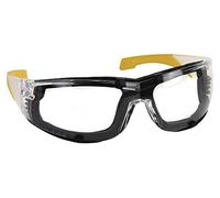 Gafa de Seguridad Acolchada con Foam Removible | Color Negro y Amarillo | Muy cómodas y Seguras