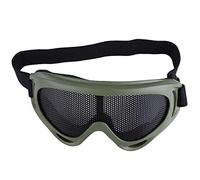 Gafa Malla Resistente de Material, Oculos para Airsoft Aire Libre Protección Esquí Moto Prueba Viento Táctica Diario MontañIsmo Metálica Protectora Ocular Táctico Caza Arena Ojo Reemplazo Paintball