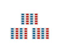 Gafas 3D,30 Pares Lentes Estéreo Papel Rojo Y Azul para Películas Set Anaglifo de Papel Gafas 3D