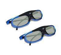 Gafas 3D DLP Link, Gafas de Obturador Activo Recargables de 144 Hz para Todos los Proyectores 3D DLP Link, para XGIMI ZX4 H1, para JMGo G1 G3 X1, para BenQ, para Acer, para Optoma, para Hitachi, Etc.