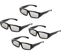 Gafas 3D pasivas Lentes polarizadas Circulares para la Familia Todas Las Edades Sony Sharp Toshiba LG Philips y Todos los televisores pasivos, RealD Cinema Home Cinema Theaters y proyectores-4 Pares