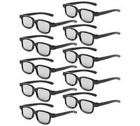 Gafas 3D Reald, Gafas 3D pasivas polarizadas Circulares no Intermitentes para Cine en Formato Reald/películas de TV en 3D polarizadas pasivas - Gafas 3D compatibles con TV y Cine en 3D 6 Unidad