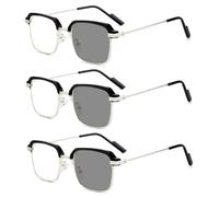 Gafas autoajustables Gafas de lectura con enfoque automático inteligente con lentes sensibles a la luz para hombres y mujeres, ojo automático para cerca y lejos con filtro de luz azul, autoajustables