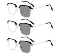 Gafas autoajustables Gafas de lectura inteligentes con enfoque automático y lentes sensibles a la luz para hombres y mujeres, ojo automático para cerca lejos con filtro de luz azul