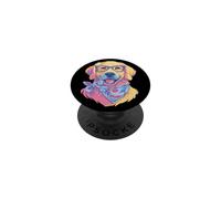 Gafas Azules con Estampado Floral de Happy Golden Retriever Dog Lover PopSockets PopGrip Adhesivo