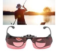 Gafas Binoculares de Pesca HD 8X, Película Verde HD de Enfoque Manual, Filtros CPL de Triple Color, Longitud Ajustable, Gafas de Telescopio de Pesca para Conciertos de Pesca