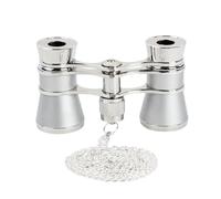 Gafas binoculares portátiles pequeñas para óperas de teatro, gafas de metal con cadena, para mujeres y niñas duraderas