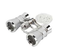 Gafas binoculares portátiles pequeñas para óperas de teatro, gafas de metal con cadena, para mujeres y niñas duraderas