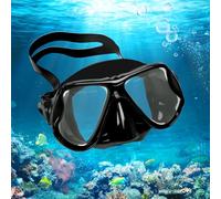 Gafas Buceo Adulto, Gafas Snorkel 180° Panorámica HD Vista, Gafas de Buceo Dry Antivaho, Mascara Snorkel Cristal Templado Anti-Fugas, Profesional Mascara Buceo para Hombres Mujeres