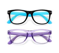 Gafas con bloqueo de luz azul para niños y niñas, paquete de 2, gafas para videojuegos, para ordenador para niños y niñas de 3 a 10 años, antiluz azul y dolor de cabeza