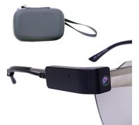 Gafas con CáMara, CáMara 1080P HD, MicróFono Incorporado, Campo De VisióN De 88°, Lente De GrabacióN De Audio Y Video, para Conducir, Senderismo, GrabacióN De Reuniones,D