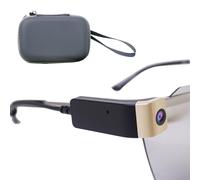 Gafas con CáMara, CáMara 1080P HD, MicróFono Incorporado, Campo De VisióN De 88°, Lente De GrabacióN De Audio Y Video, para Conducir, Senderismo, GrabacióN De Reuniones,C