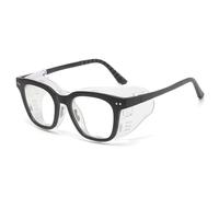 Gafas con Cámara de Humedad y Antipolen for Hombre y Mujer: Bloquean La Luz Azul, Son Resistentes Al Viento y a La Humedad, Alivian La Sequedad Ocular. Silicona Ultrasuave, Lente Transparente (Negro)
