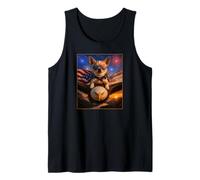 Gafas con diseño de Perro Chihuahua sobre águila Calva con Bandera Estadounidense de EE Camiseta sin Mangas