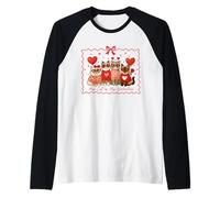 Gafas con Forma de corazón para el día de San Valentín con Texto en inglés «My Camiseta Manga Raglan