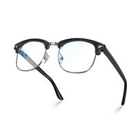 Gafas cuadradas VISOONE con bisagra de resorte y filtro de luz azul, antirreflejos para videojuegos, para mujeres y hombres, MONTANA