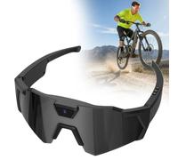 Gafas de béisbol 4K HD POV con cámara, gafas de grabación de video inteligente 2026 para deportes de acción con memoria 32 (negro -B)