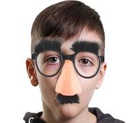 Gafas de bigote - Gafas de sol novelty con cejas, gafas locas | y accesorios de bigote como accesorios de fiesta para actuaciones escolares, actuaciones escénicas, convenciones cómicas de Halloween