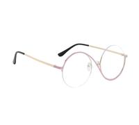 Gafas de bloqueo UV, gafas de bloque UV - Gafas de moda de protección UV para mujer | Elegante marco elegante Eyeglass para conducir, pescar, senderismo, caminar, escalar, Marco De Oro Circle