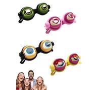 Gafas de broma cinéticas con ojos locos, lentes de broma cinéticos parpadeantes, divertidos lentes de sol para adultos con ojos en ellos, novedosos y divertidos globos oculares grandes para niños y