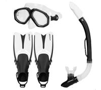 Gafas de Buceo con Tubo y Aletas AquaSport Negro Adultos (2 Unidades) - Marca: AquaSport - EAN: 4899888762270