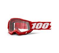 Ride100percent ACCURI 2 Goggle Red-Clear Lens, Adultos Unisex, Rojo, ESTANDAR