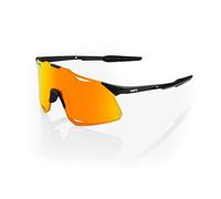 Gafas de Ciclismo 100% Hypercraft Mate, Negro, Lente Espejo Roja