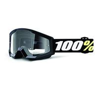Gafas de ciclismo 100%, Strata mini, Negro, Lentes transparentes