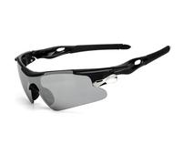 Gafas de ciclismo UV400 multicolor for hombre y mujer, for deportes al aire libre, ciclismo, a prueba de viento, gafas de sol for bicicleta de carretera para fitness al aire libre(Set Black White)