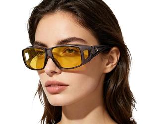 Gafas de conducción nocturna para hombres, lentes antideslumbramiento, polarizadas, ajustables, gafas de conducción para hombre, para conductores de camiones, pesca, alpinismo, camping, carreras