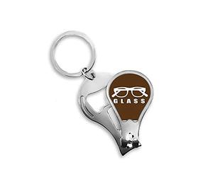 Gafas de conocimiento buena ciencia uñas Clipper cortador abridor llavero tijera