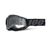 100% Accuri II OTG Essential Gafas de motocross, negro-gris