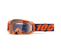 §Gafas de Cross 100% ARmatic Naranja Neón Lente Transparente§