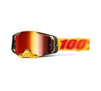 100% ARMEGA - Gafas para motos de cross, motocross, motocicleta y deportes de bicicleta - Gafas duraderas de ciclismo de montaña - Tetsu, lente rojo espejo