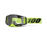 §Gafas de Cross 100% Armega Amarillo Neón Lente Transparente§