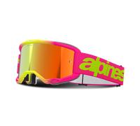 Gafas de Cross Alpinestars Vision 5 Wordmark Espejo Rosa/Amarillo Flúor Rosa,Amarillo Flúor