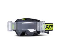Gafas de Cross FXR Maverick Prime Roll-Off Negro-Alta Visibilidad Negro-Alta Visibilidad