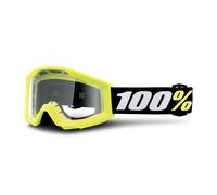 §Gafas de Cross Niño 100% Strata Mini Amarillo-Lente Transparente§