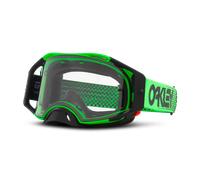 Gafas de Cross Oakley Airbrake Moto con Transparente Verde Verde