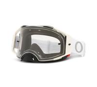 Gafas de Cross Oakley Airbrake Tuff Blocks Gunmetal Roll Off Blanco Blanco