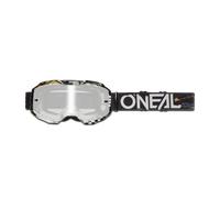 Oneal B-10 Attack Gafas de motocross, negro-blanco