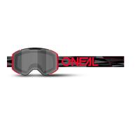 Gafas de Cross O'Neal B-30 Espejo Plateado Negro/Rojo Negro,Rojo