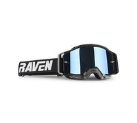 §Gafas de Cross Raven Sniper Crew Negras - Lente de Espejo Azul§