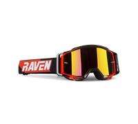 Gafas de Cross Raven Sniper Echo - Lente Doble de Espejo Eco Carmesí Eco Carmesí
