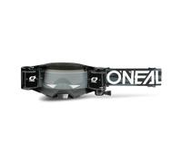 Gafas de Cross Roll Off O'Neal B-33 Ictus Transparente Negro/Blanco Negro,Blanco